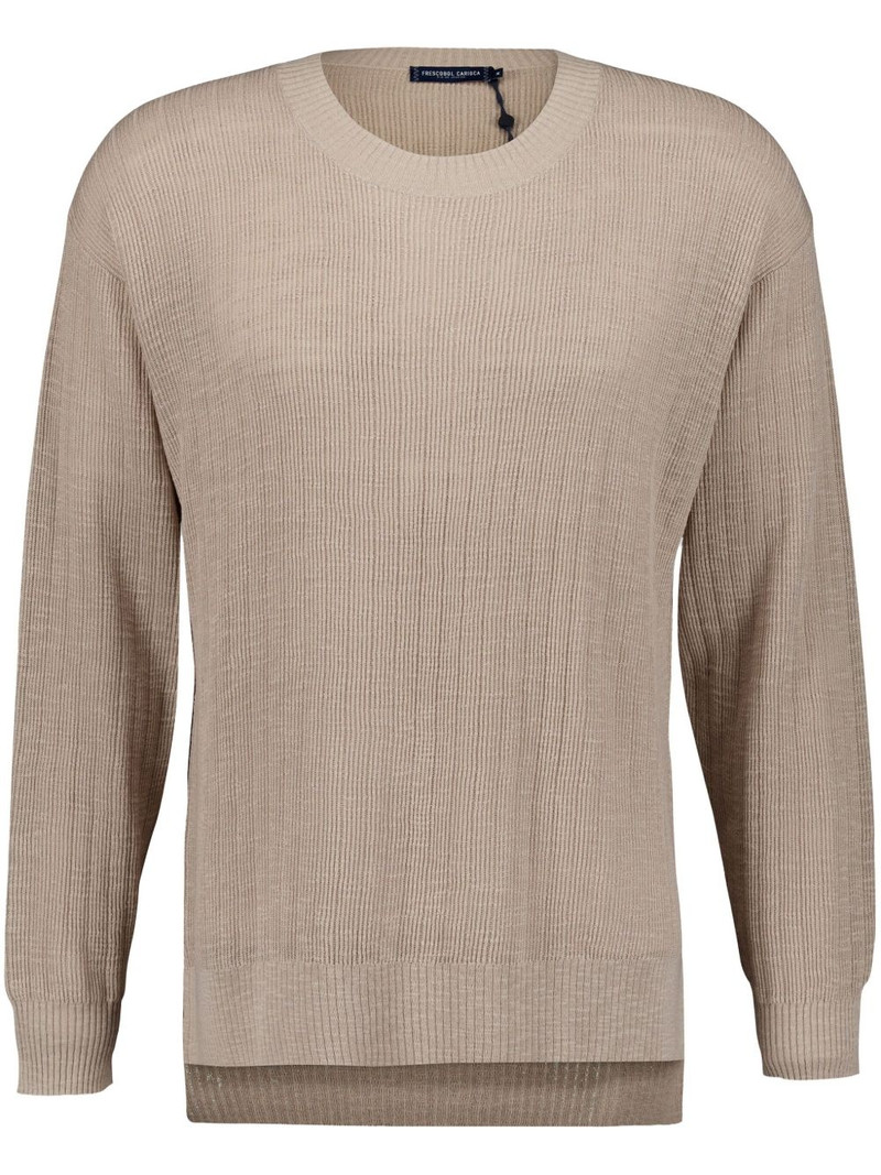 ribbed crew-neck jumper 1