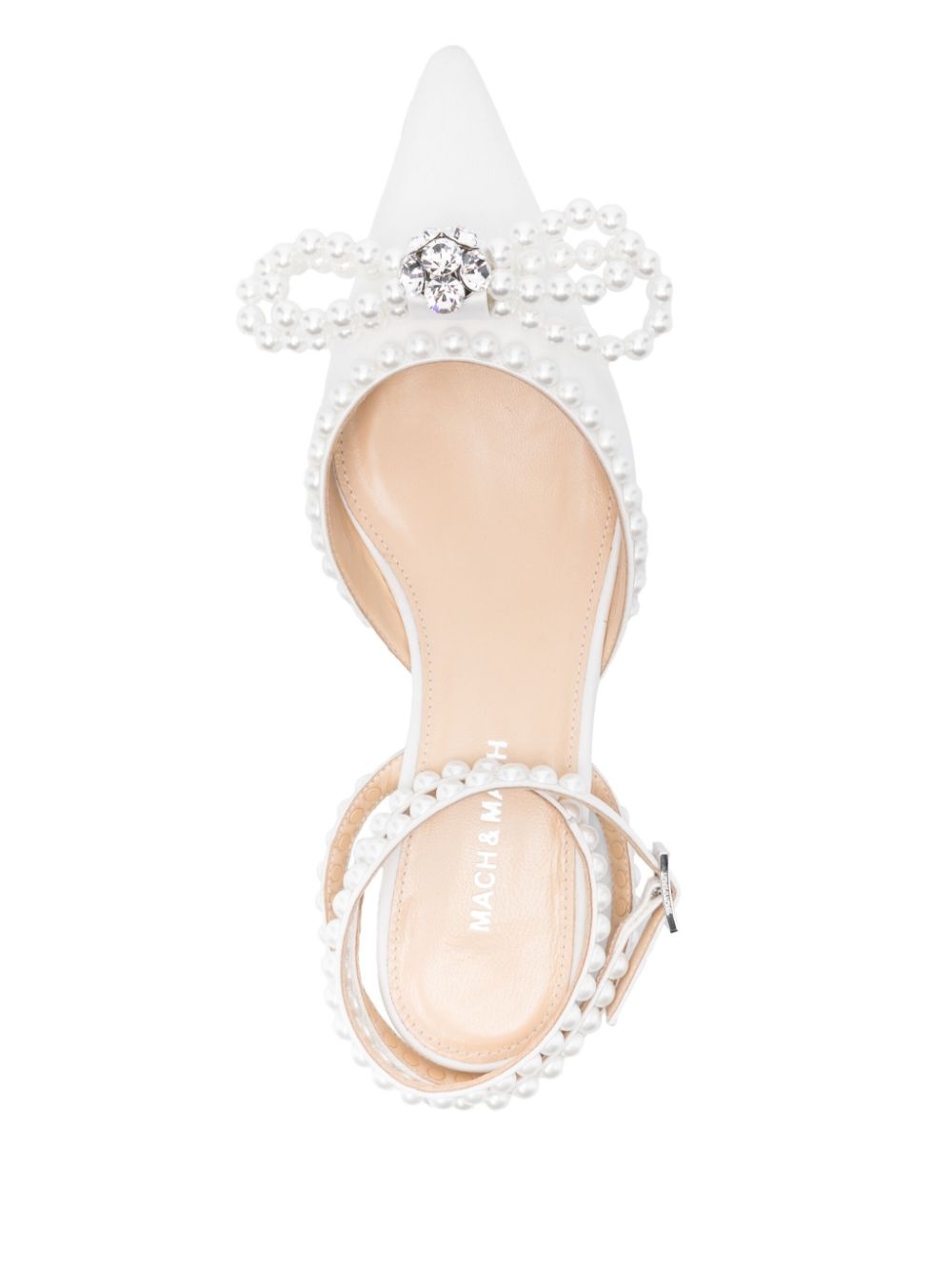 double-bow satin ballerinas - 4
