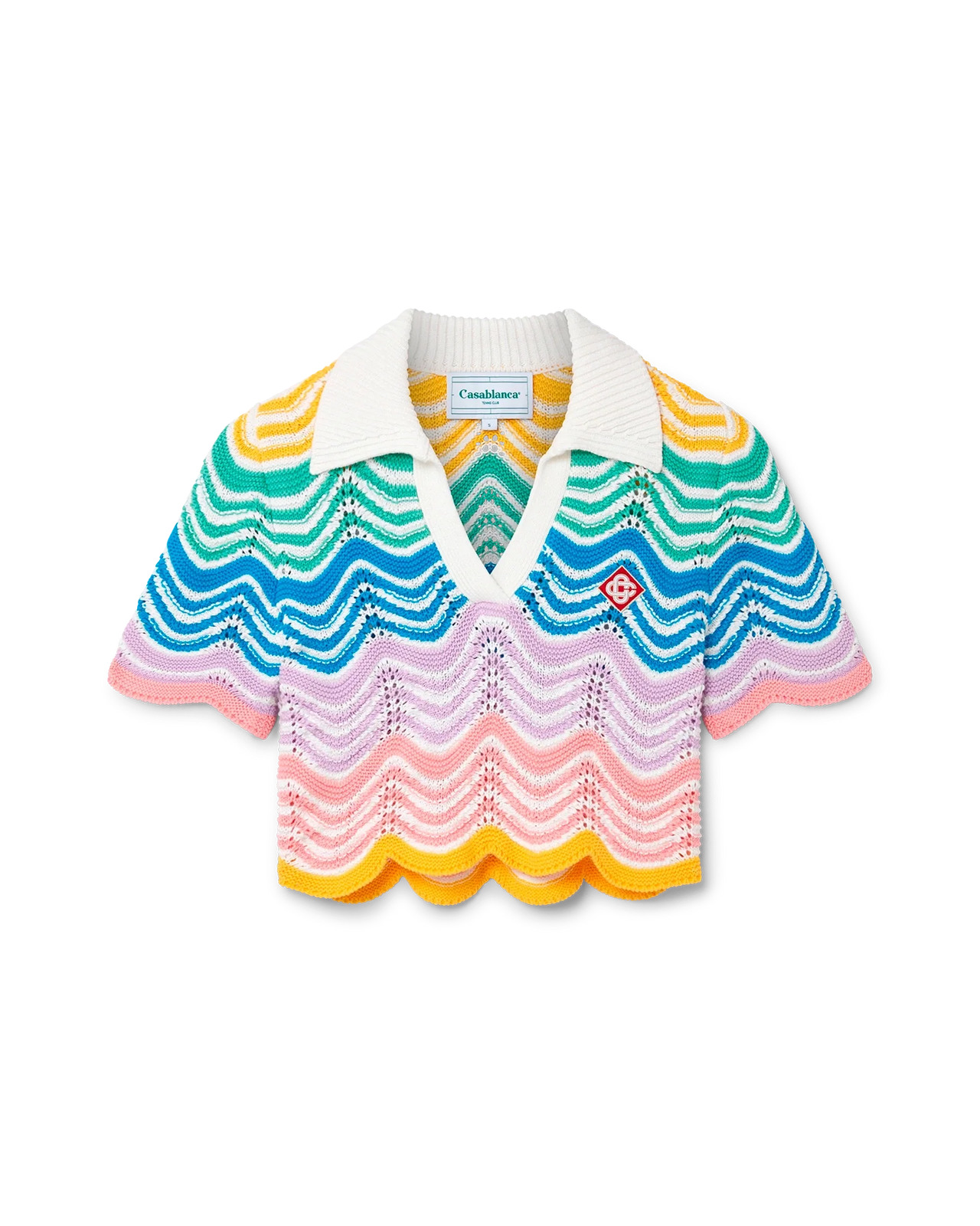 Gradient Wave Crochet Top - 1