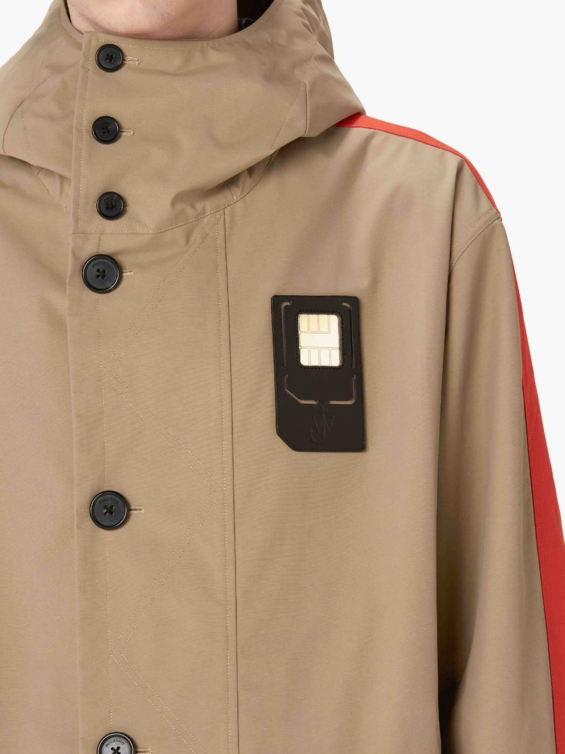 LONG COLOUR BLOCK PARKA 5