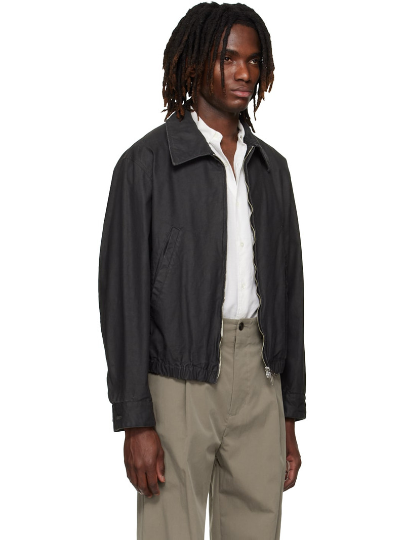 Black Coating Cotton Drizzler Jacket 2