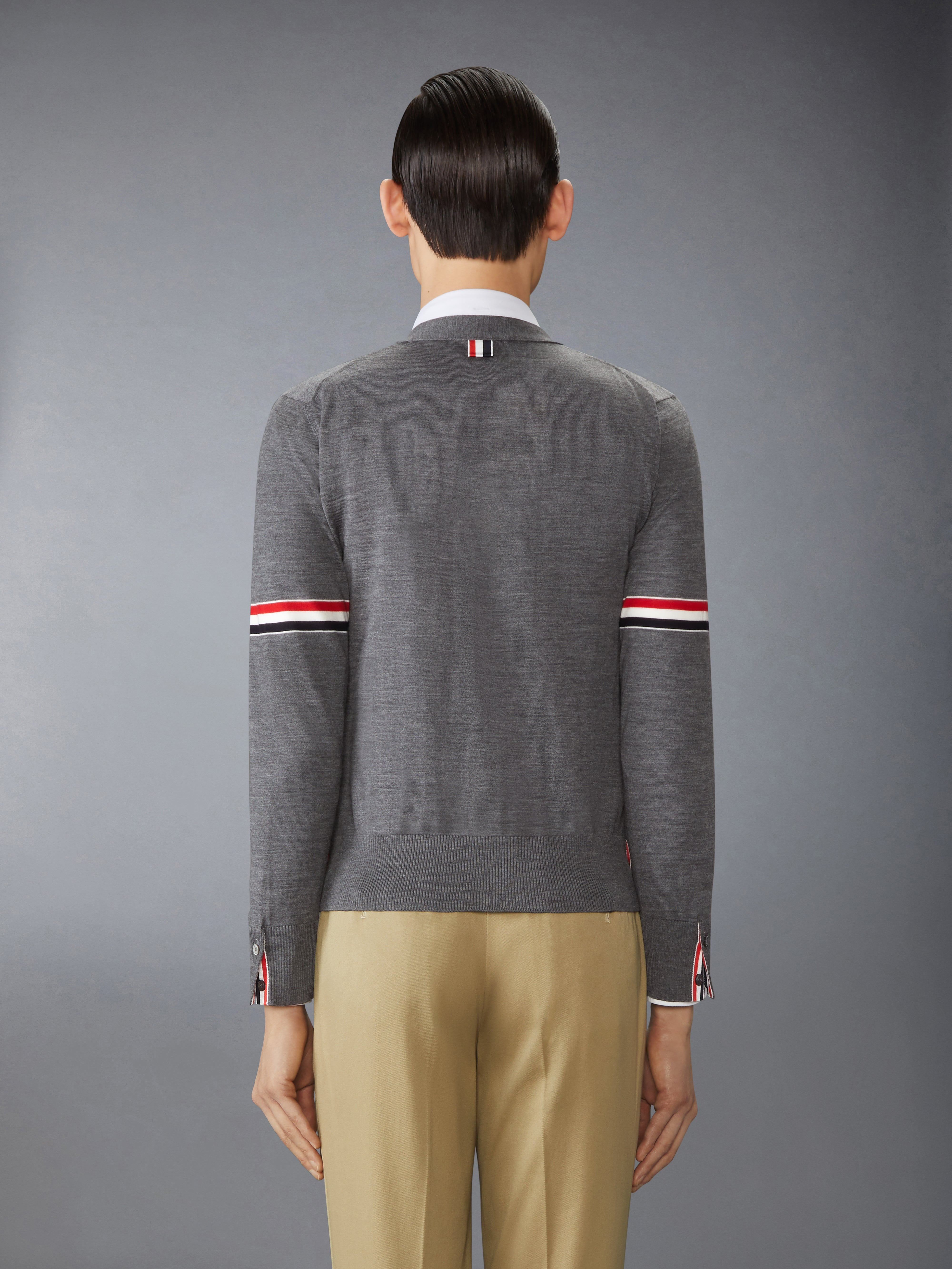 FINE MERINO WOOL RWB ARMBAND CARDIGAN - 4