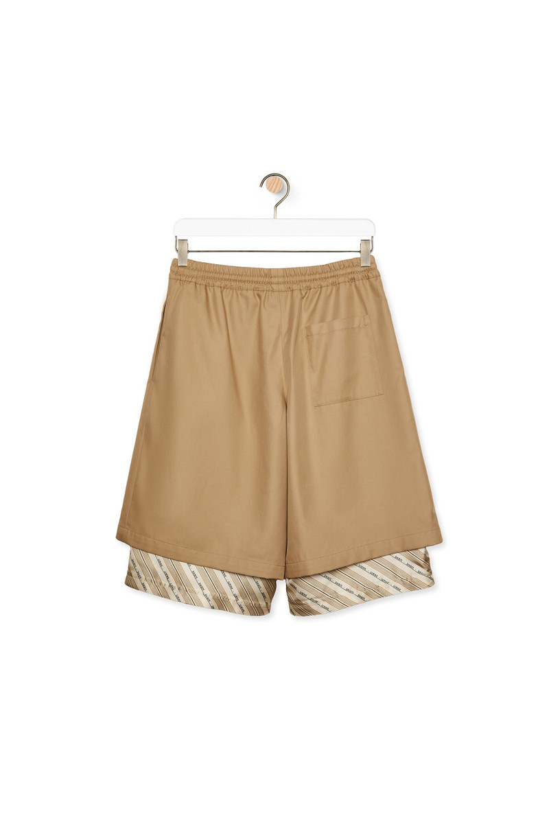 Loewe Shorts in cotton and silk outlook