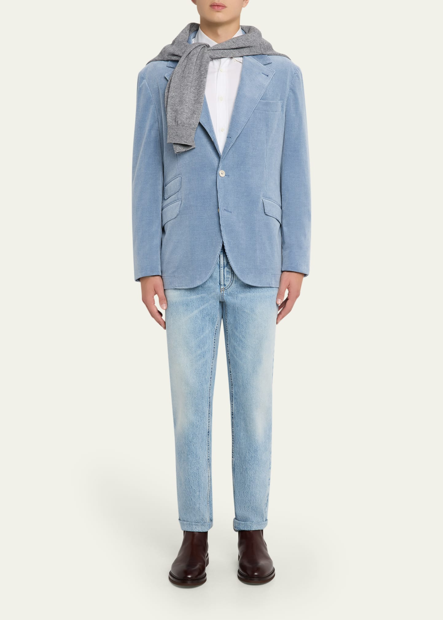 Men's Cotton and Cashmere Corduroy Sport Coat - 2