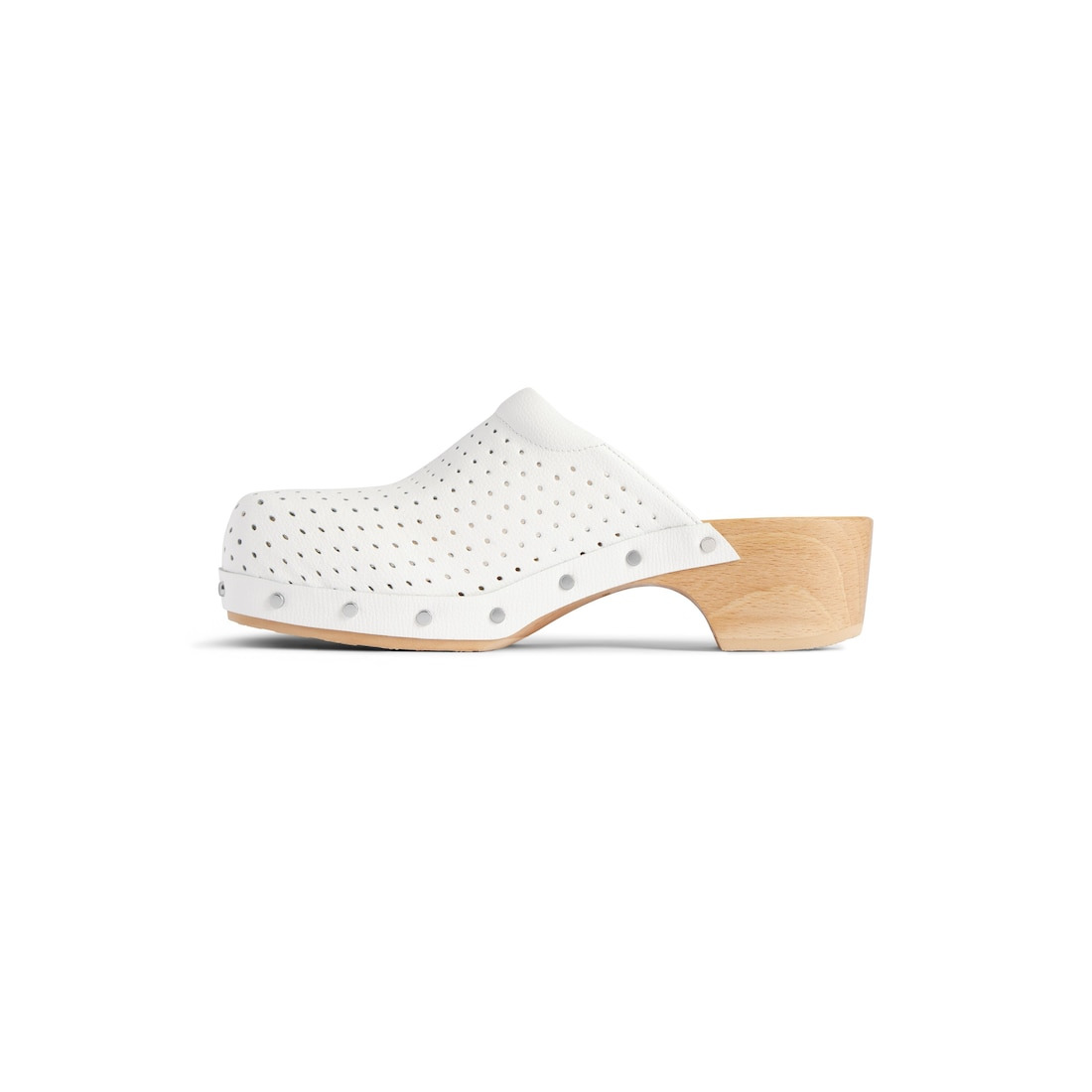 Women's Balenciaga I Scholl Clog Mule in White - 4