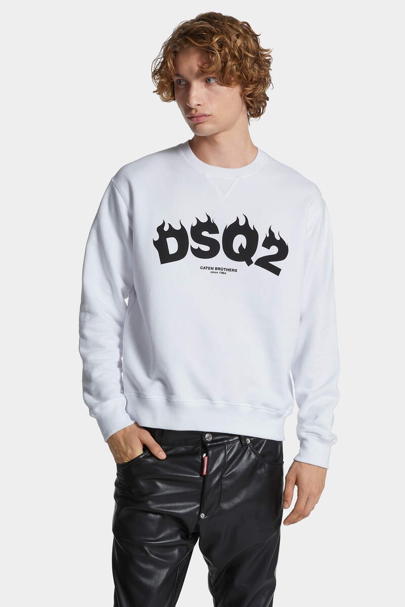 WASH COOL FIT CREWNECK BLAZING SWEATSHIRT - 3