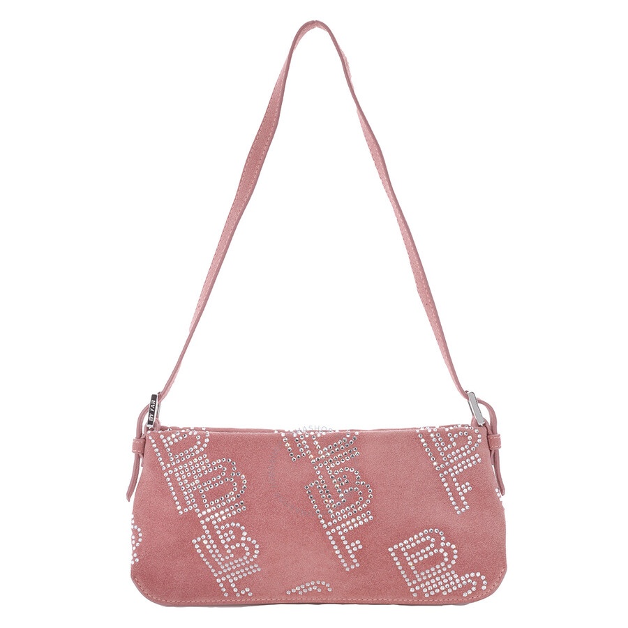 By Far Ladies Salmon Dulce Crystal Shoulder Bag - 1