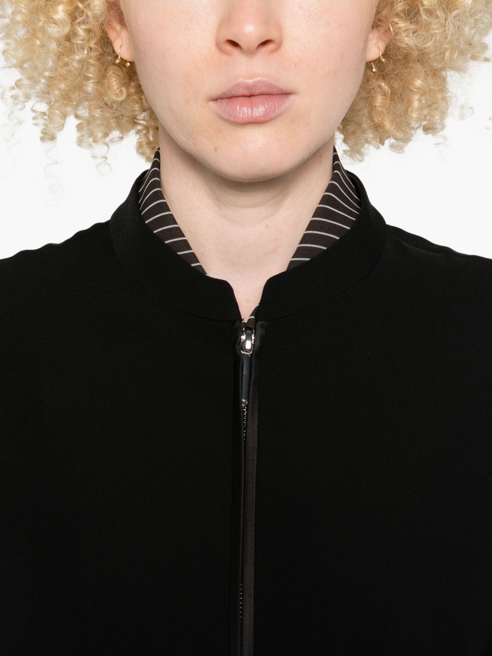 embroidered-logo jacket - 5