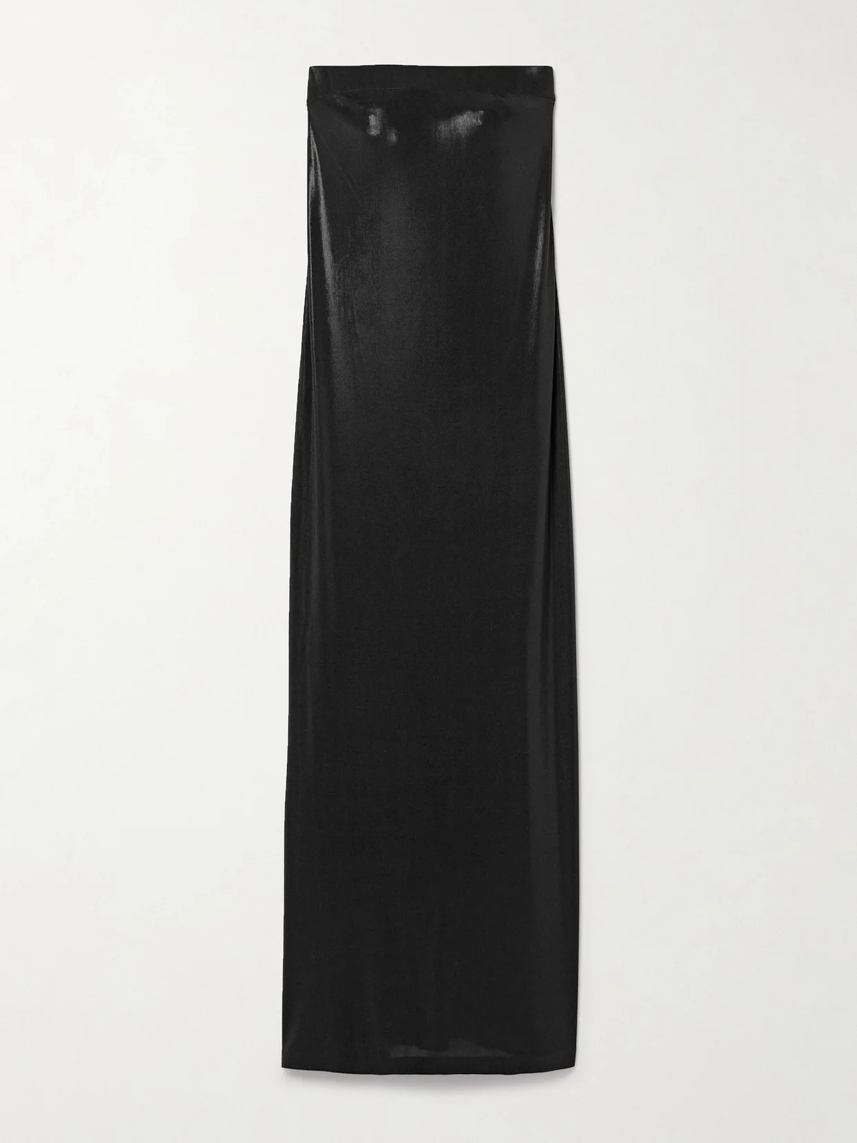 Strapless Stretch-lamé Maxi Dress - 1