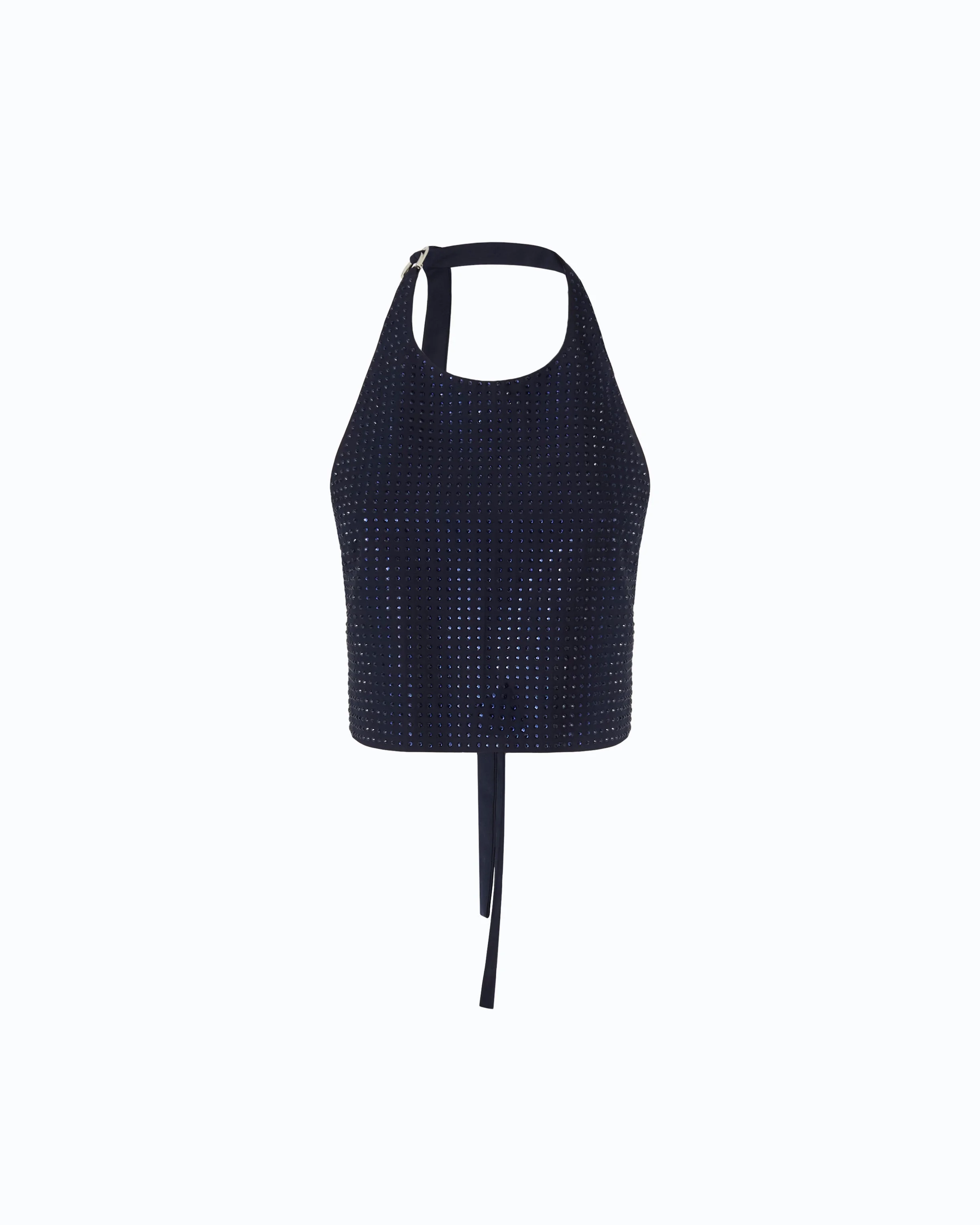 FULLY RHINESTONED OPEN-BACK TOP - 1