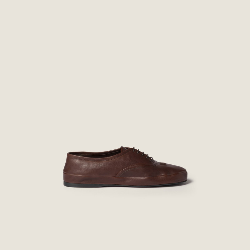 Nappa leather laced shoes 2