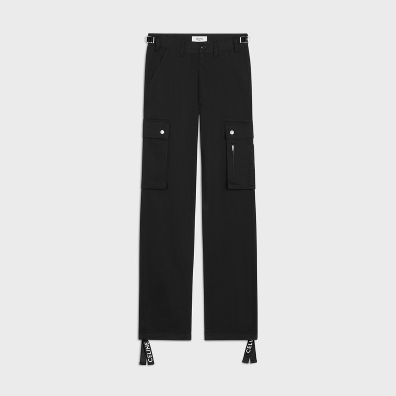 celine cargo pants in cotton linen 1
