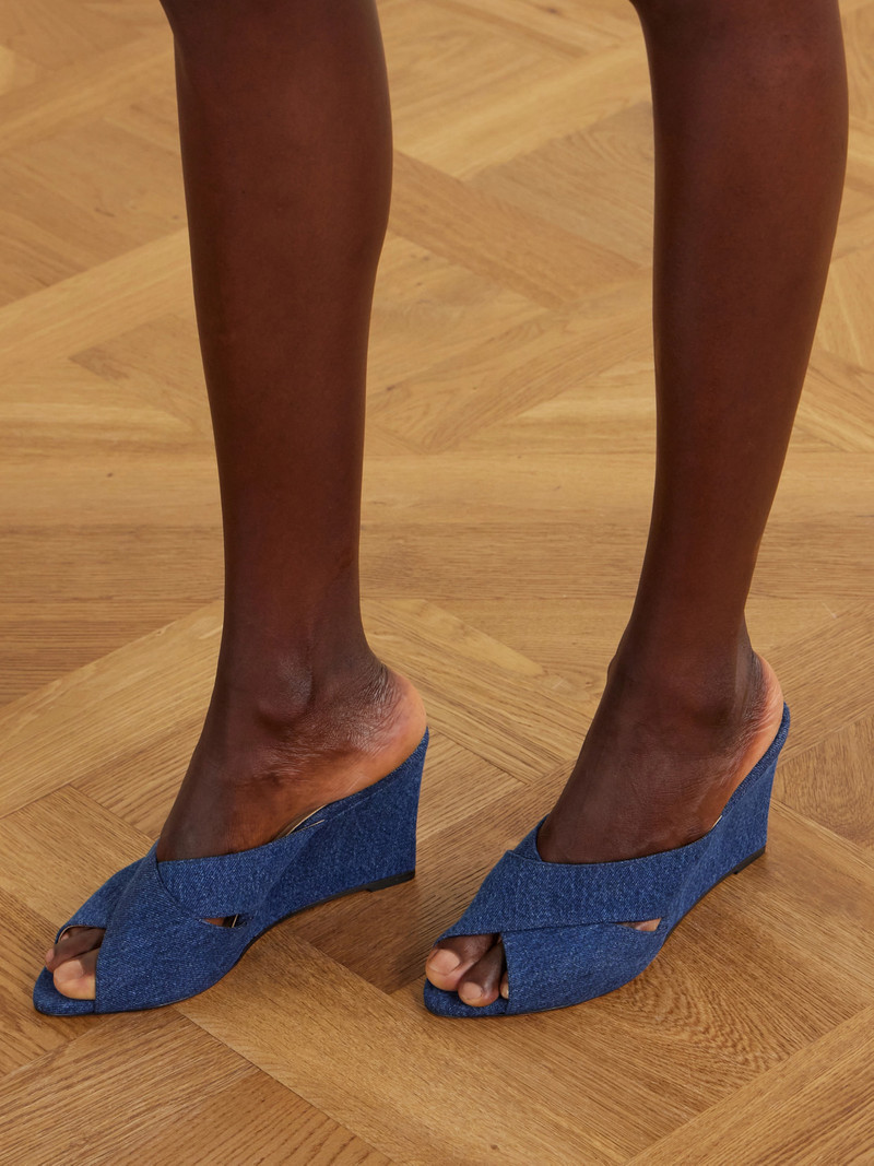 JAMIE HALLER The Rose Denim Sandals outlook