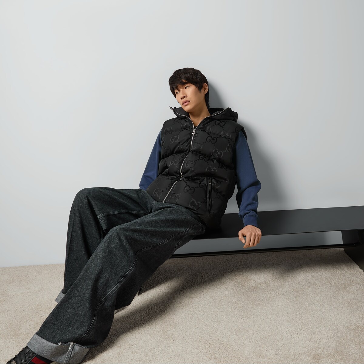Jumbo GG canvas vest - 2