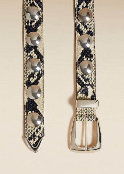 KHAITE The Benny Belt in Python-Embossed Leather outlook