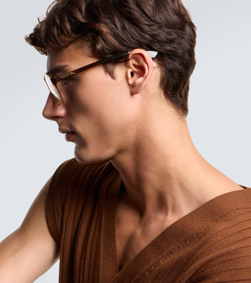 Bottega Veneta Slim Ribbon aviator glasses outlook