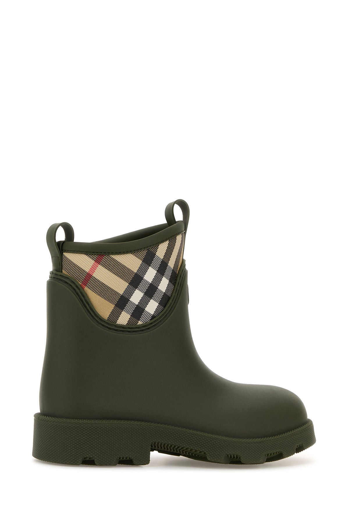 Olive green rubber Marsh Stamp ankle boots - 3