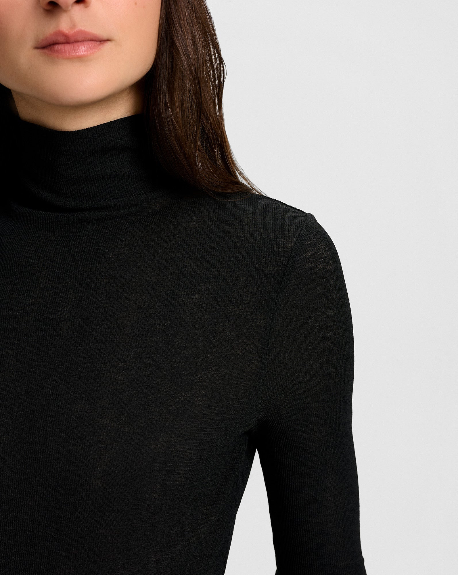 WYETH RIBBED TURTLENECK TOP - 6