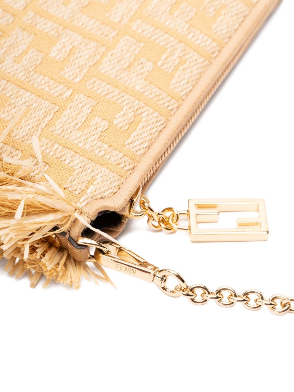 Baguette fringe-detail clutch bag - 4