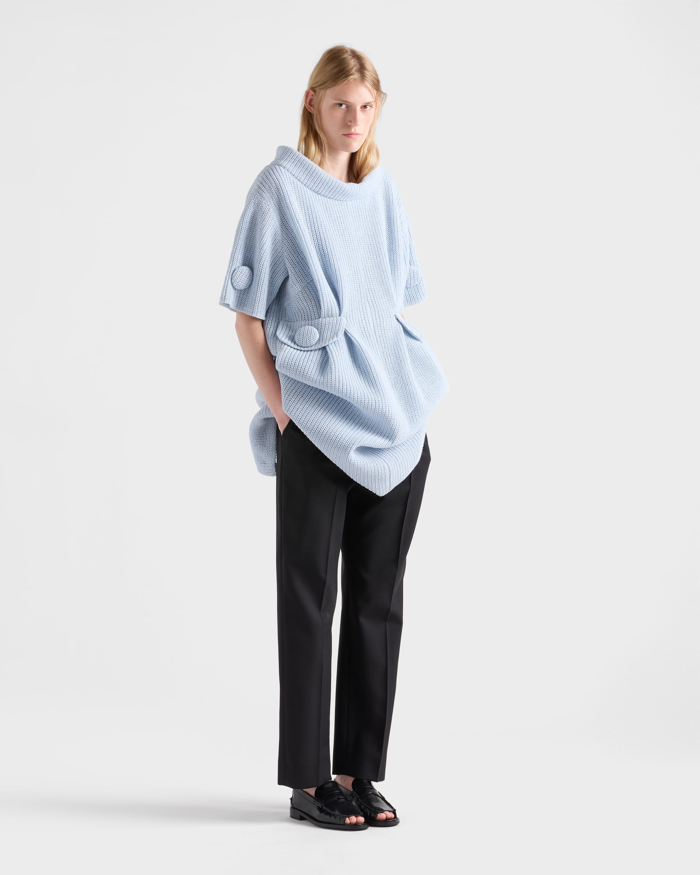 Mouliné wool knit dress - 2
