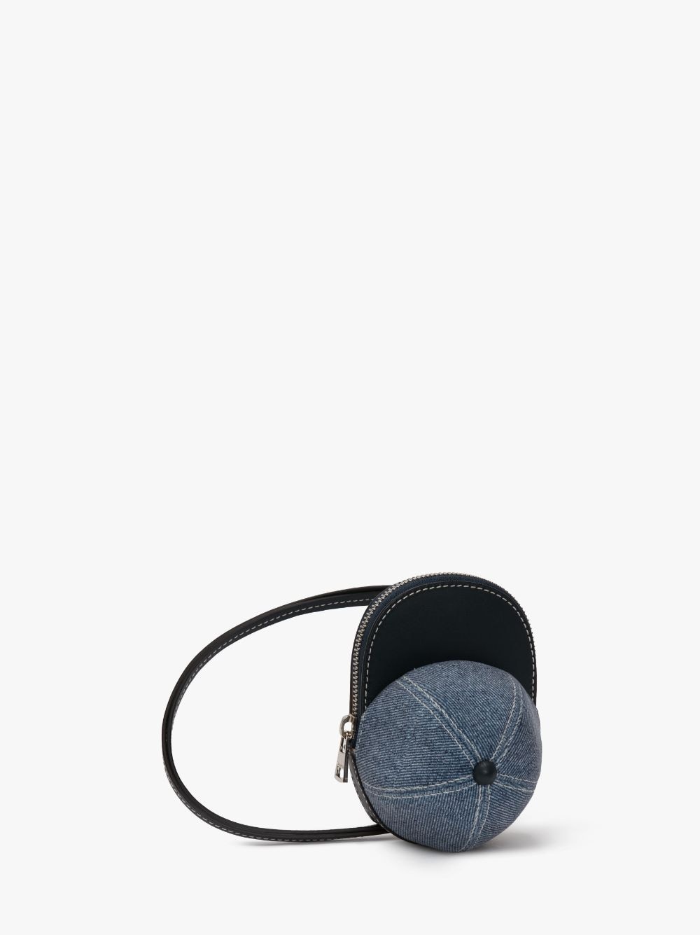 MINI CAP BAG - VELVET PRINTED DENIM CROSSBODY BAG - 2
