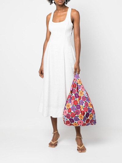 La DoubleJ Zinnie floral-print shopping bag outlook