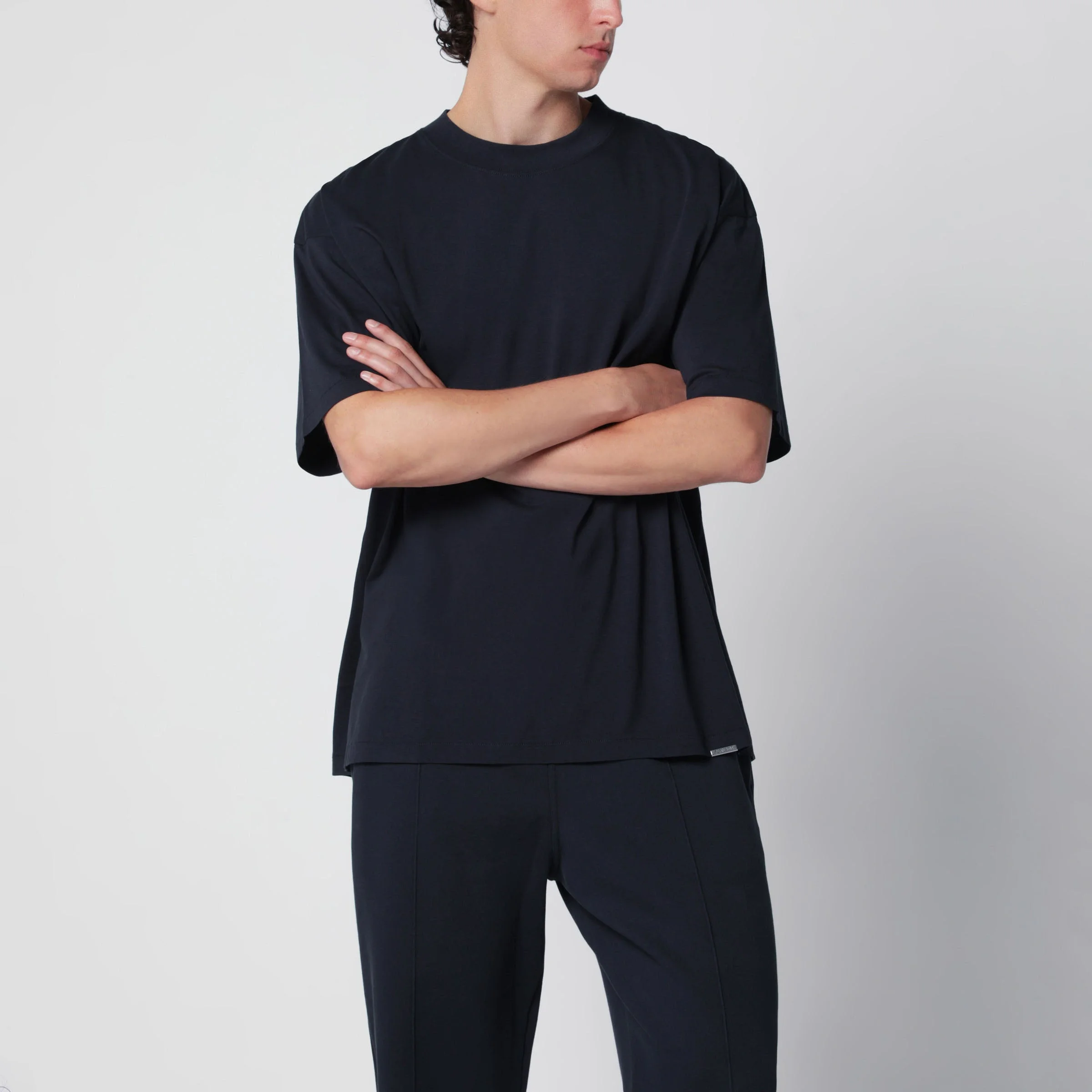 Midnight navy short-sleeve T-shirt - 1