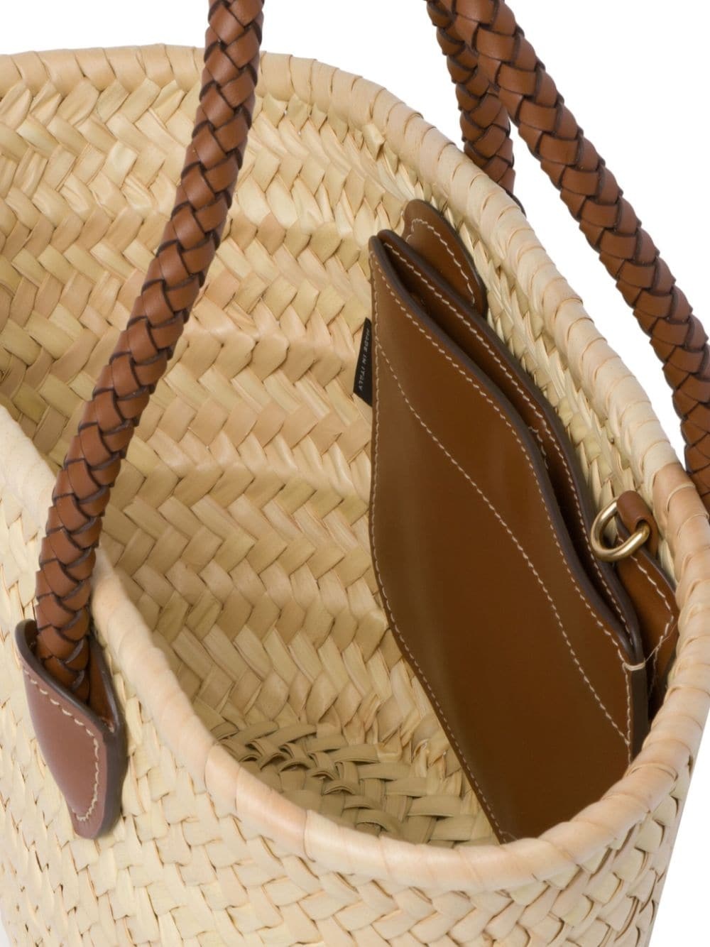 woven straw tote bag - 7