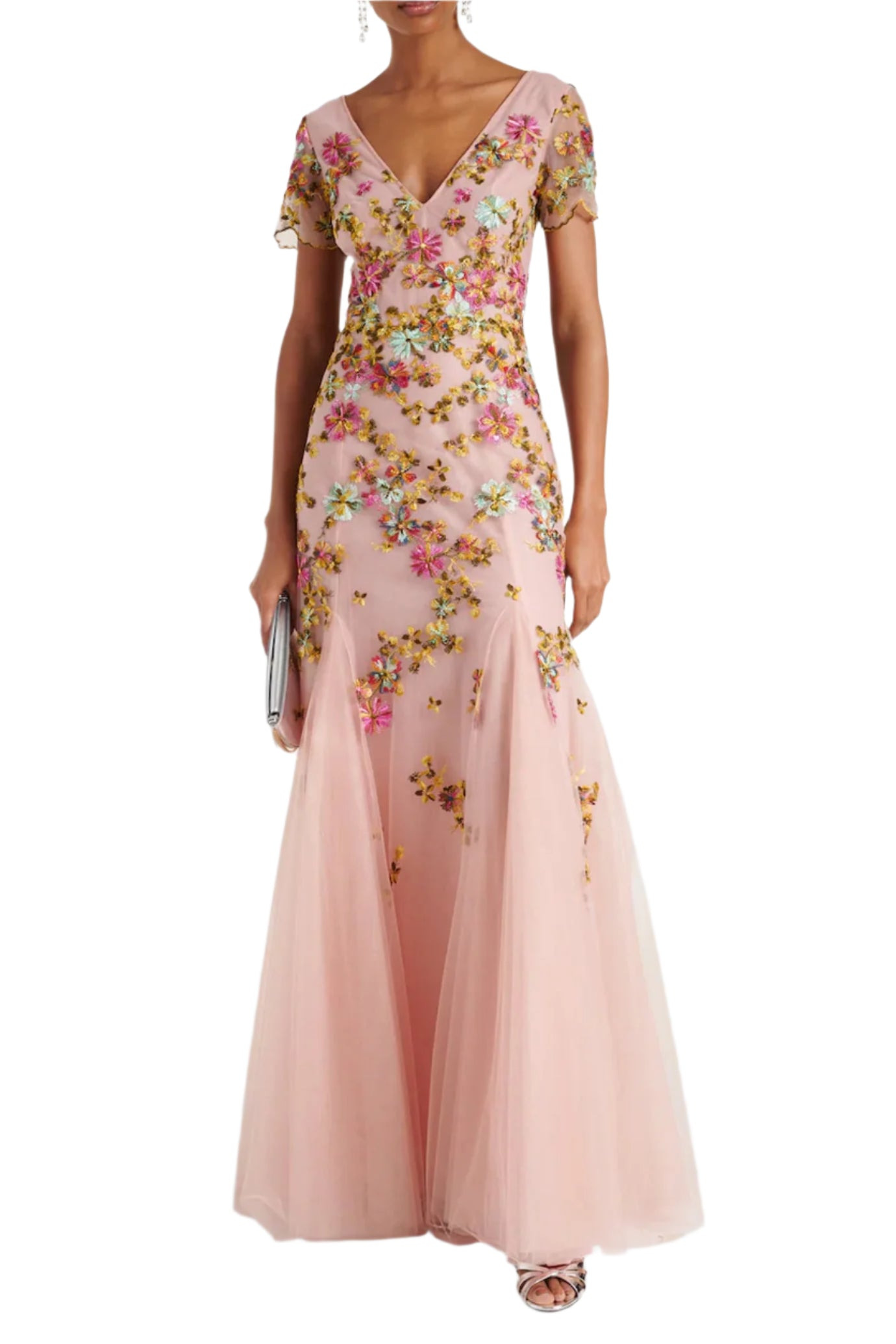 POLINA EMBROIDERED TULLE GOWN - 3