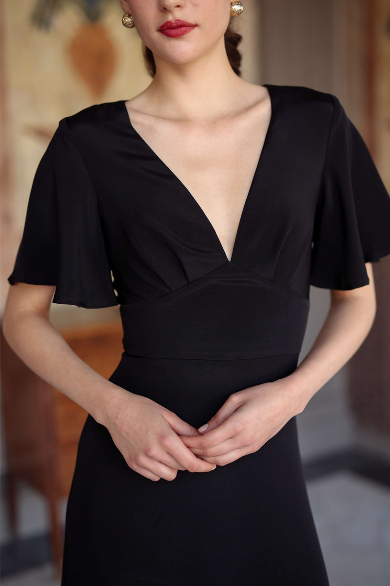 Coralie Evening Dress Open back 12