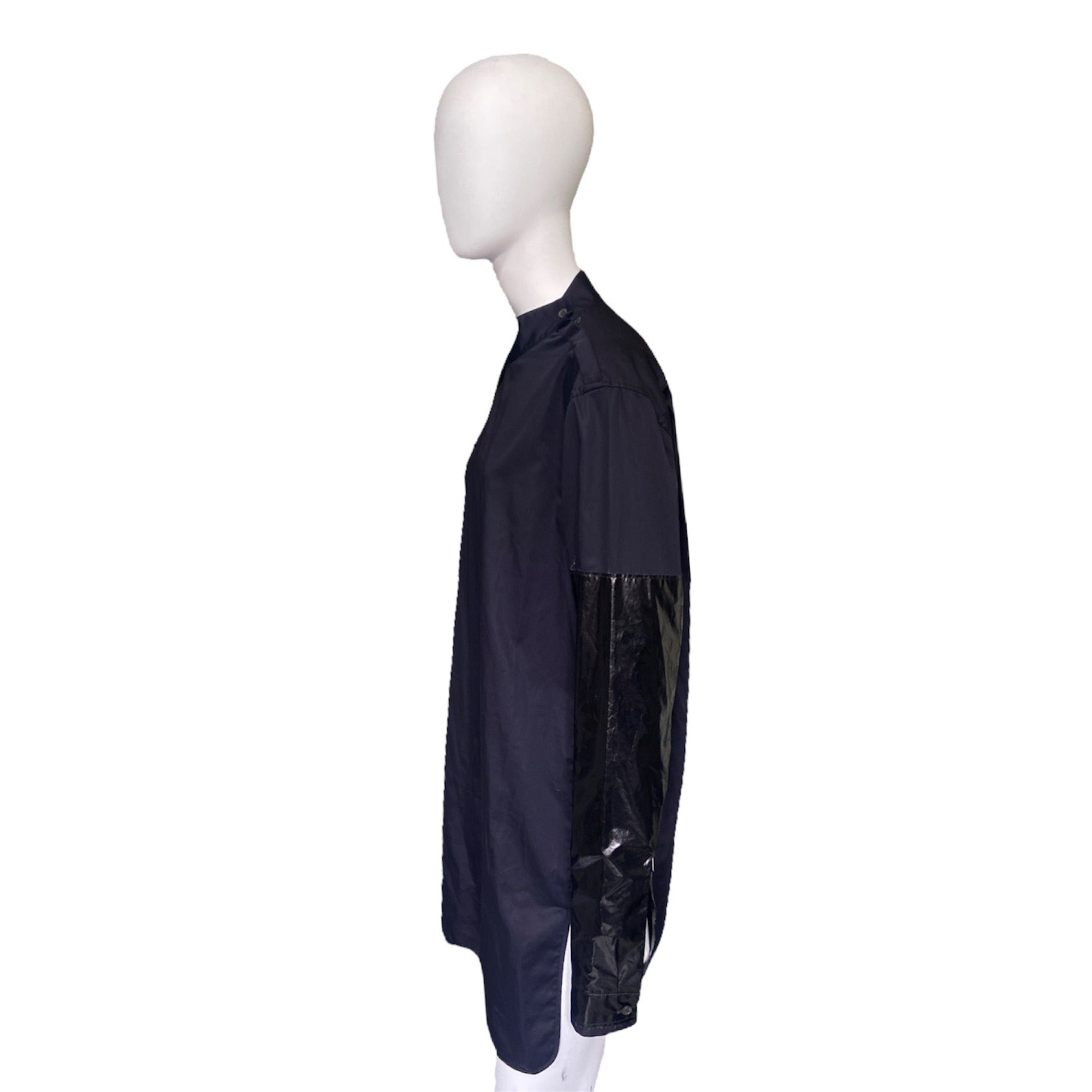 zOthers - Damir domar black cut sleeve slave collar shirt 48 - 2