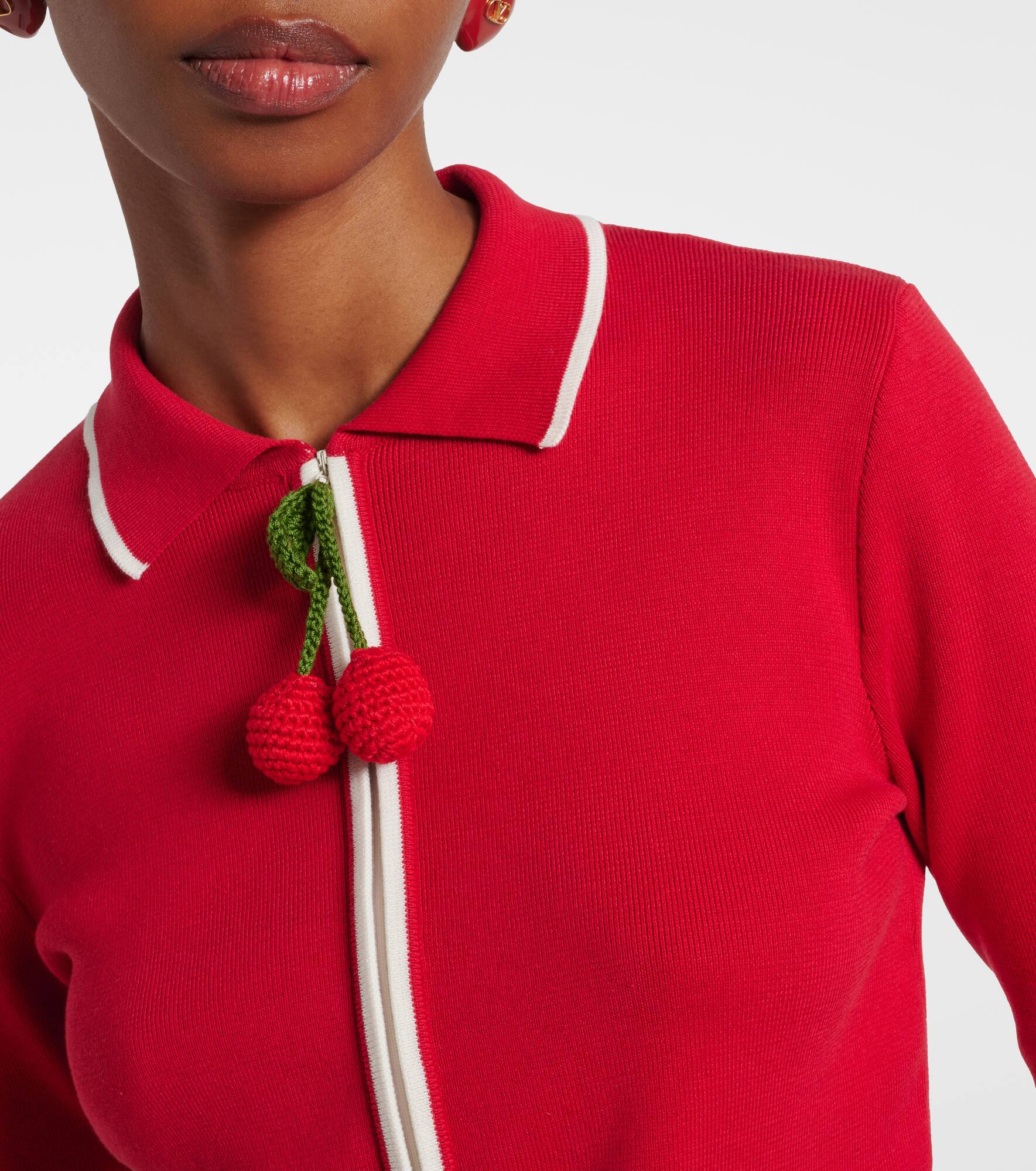 Ribbed-knit cotton cardigan - 4