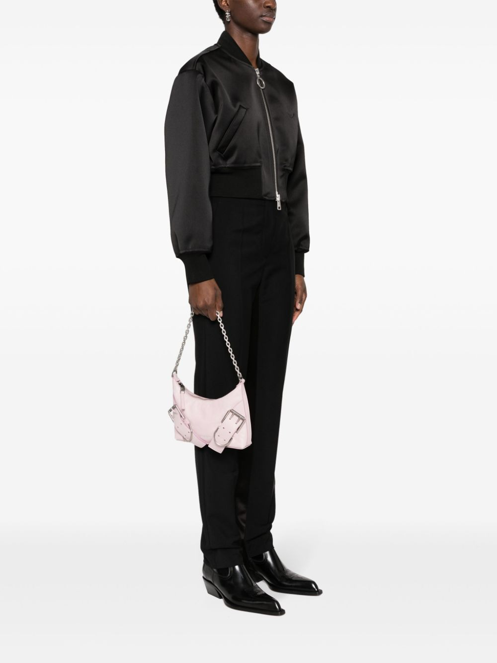 Givenchy Voyou Leather Shoulder Bag - 4