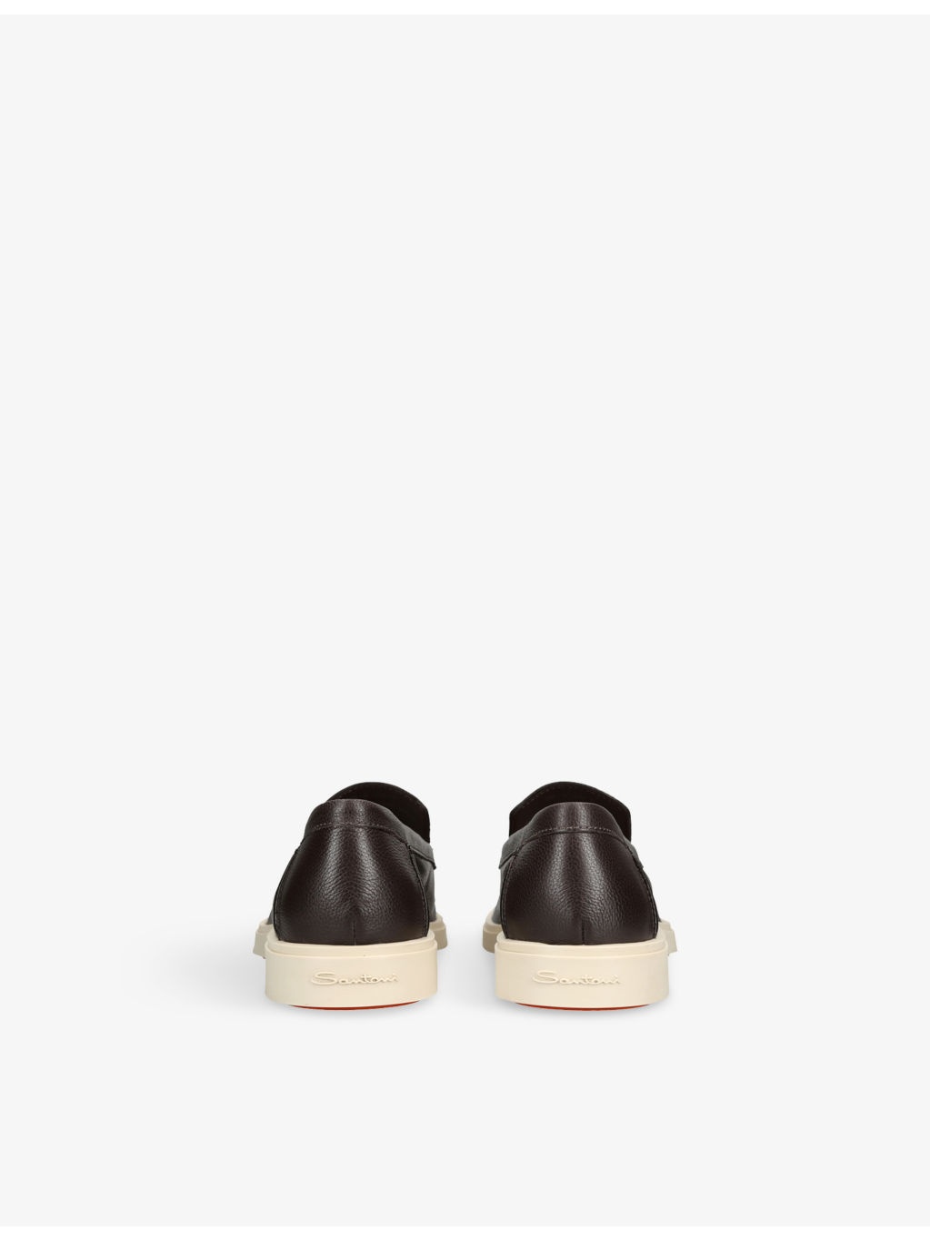 Detroit Contrast-Sole Leather Loafers - 4