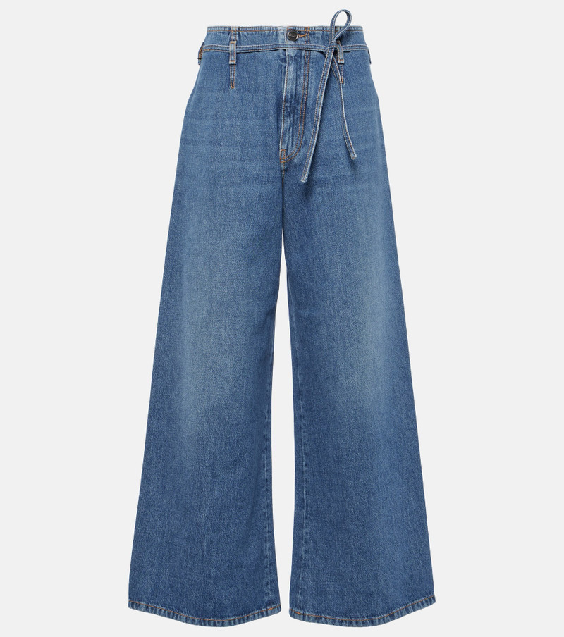 High-rise wide-leg jeans - 1