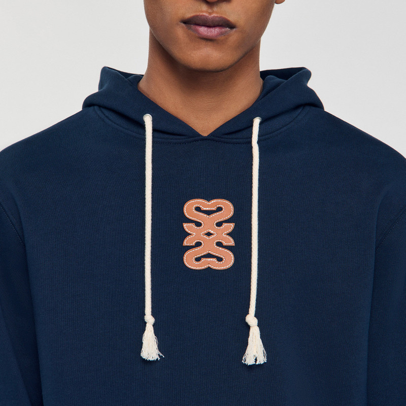 LEATHER PATCH SWEATSHIRT 4