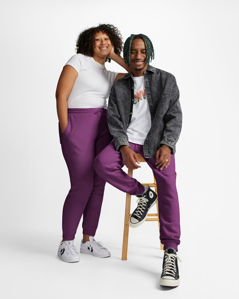 Converse Go-To Embroidered Star Chevron Standard-Fit Fleece Sweatpant 3