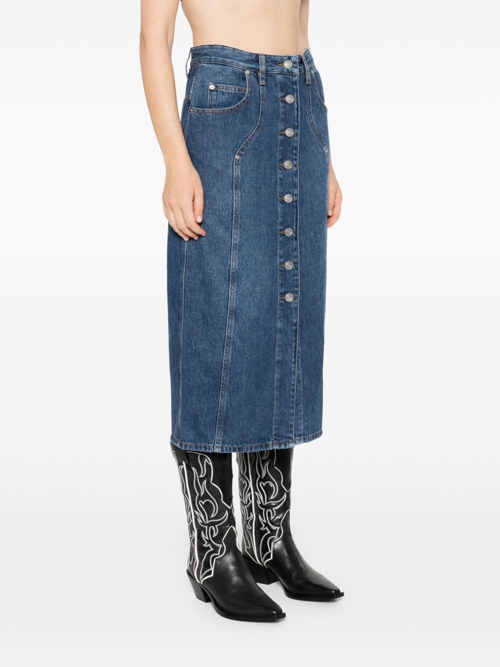 Vandy denim midi skirt - 3