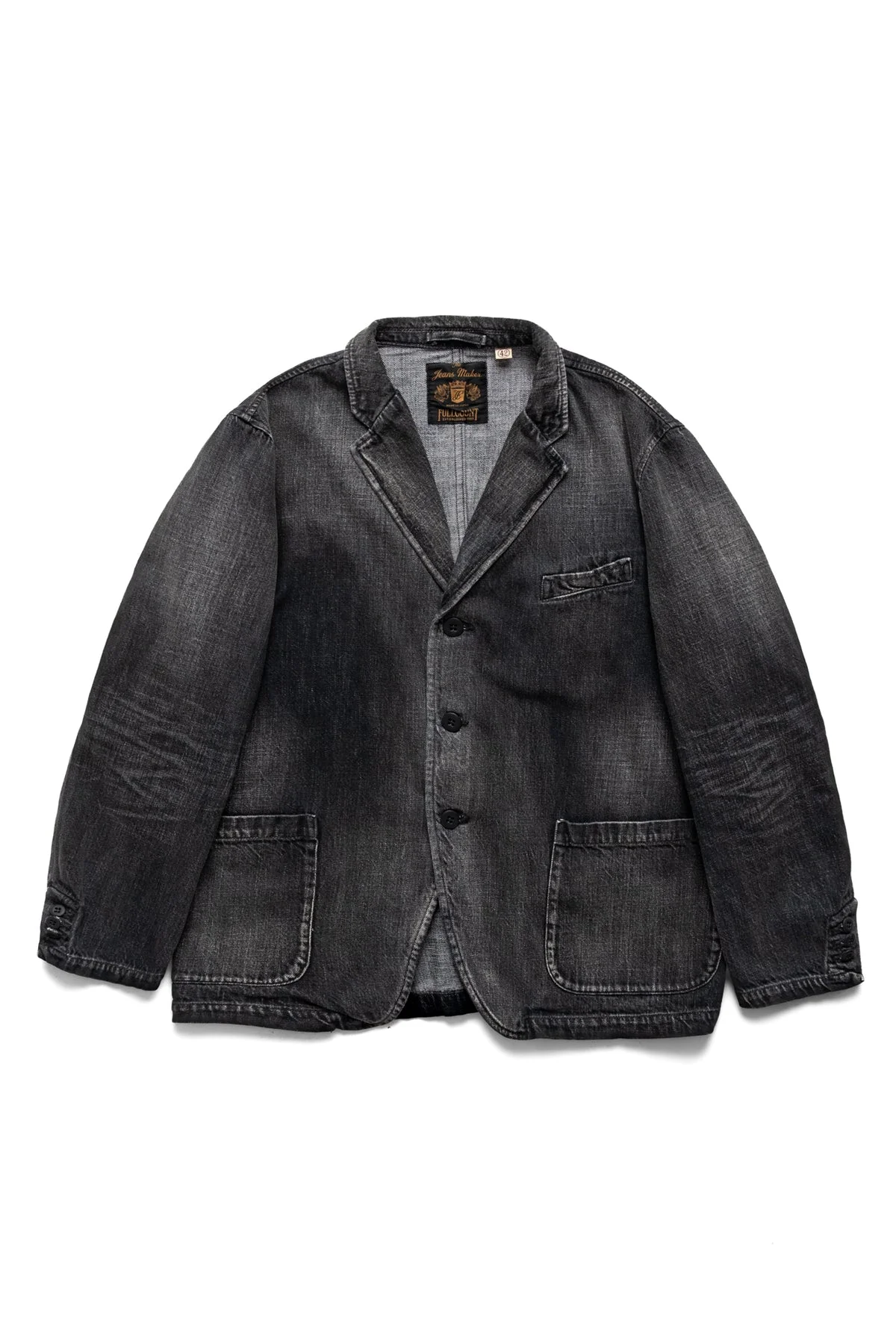 (Dartford) 11.5oz Denim Jacket Fullcount x BiG Exclusive - Faded Black - 1