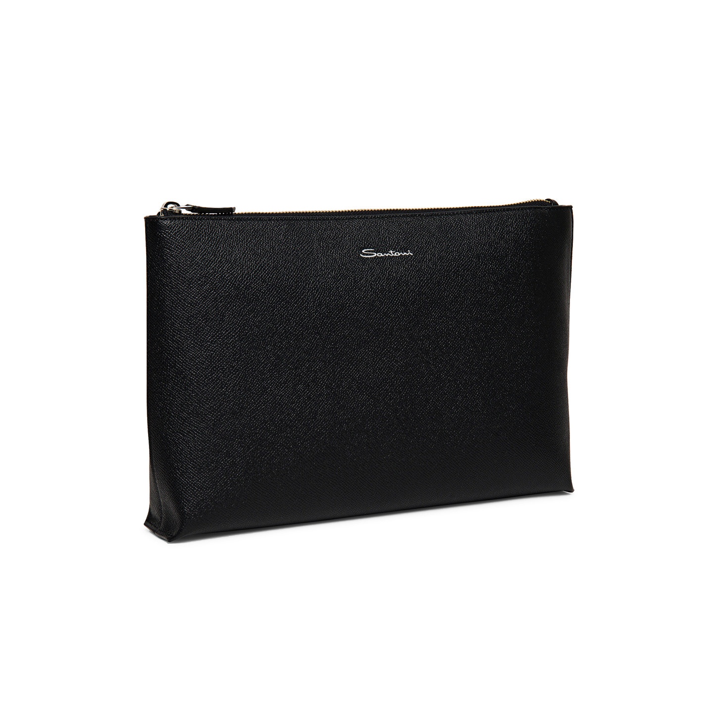 Black saffiano leather pouch - 5