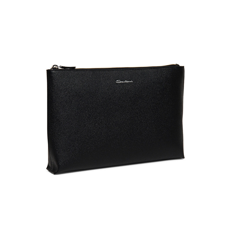 Black saffiano leather pouch 5