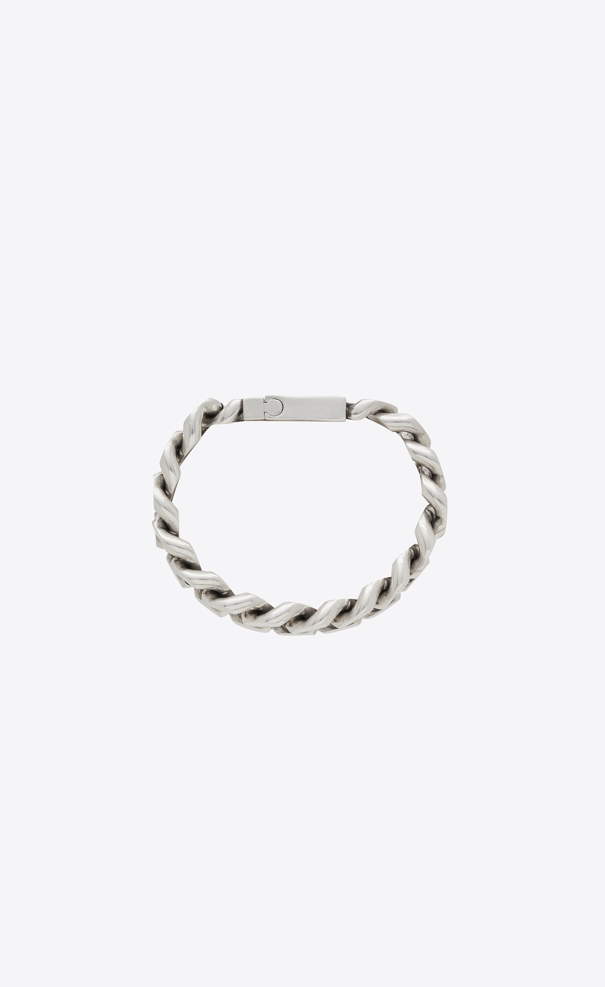 metal curb chain bracelet - 2
