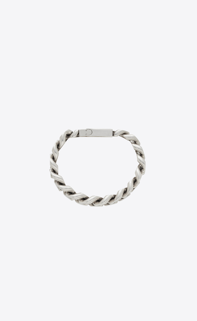 SAINT LAURENT metal curb chain bracelet outlook