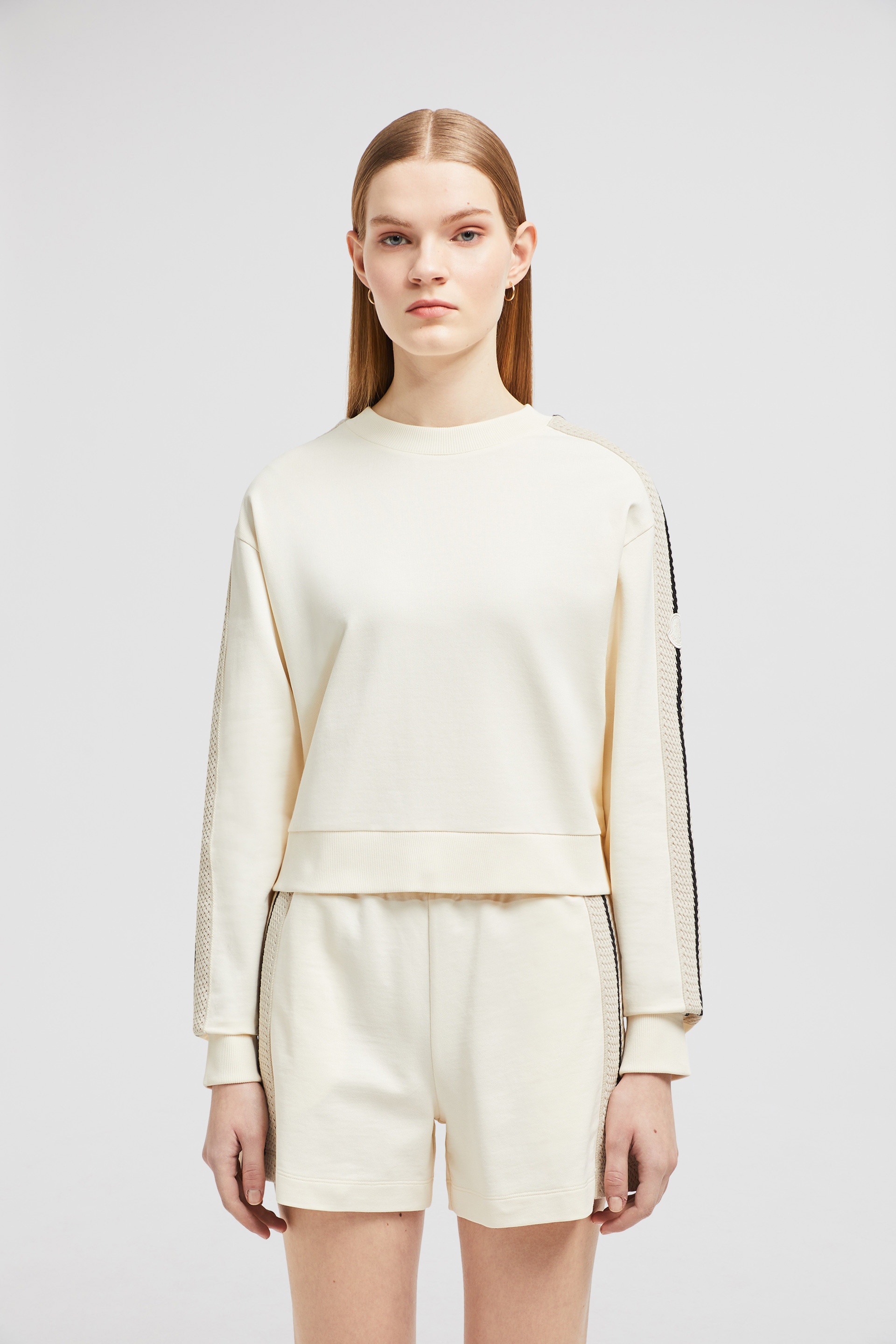 Crochet Accent Cotton Sweatshirt - 3