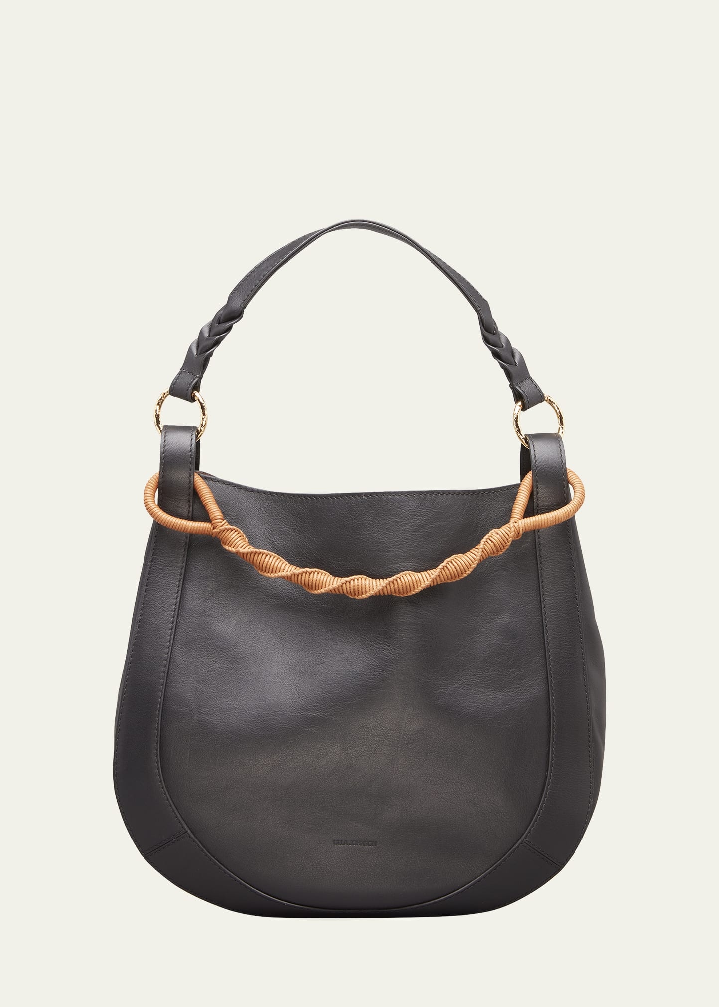 Georgia Calf Leather Hobo Bag - 1