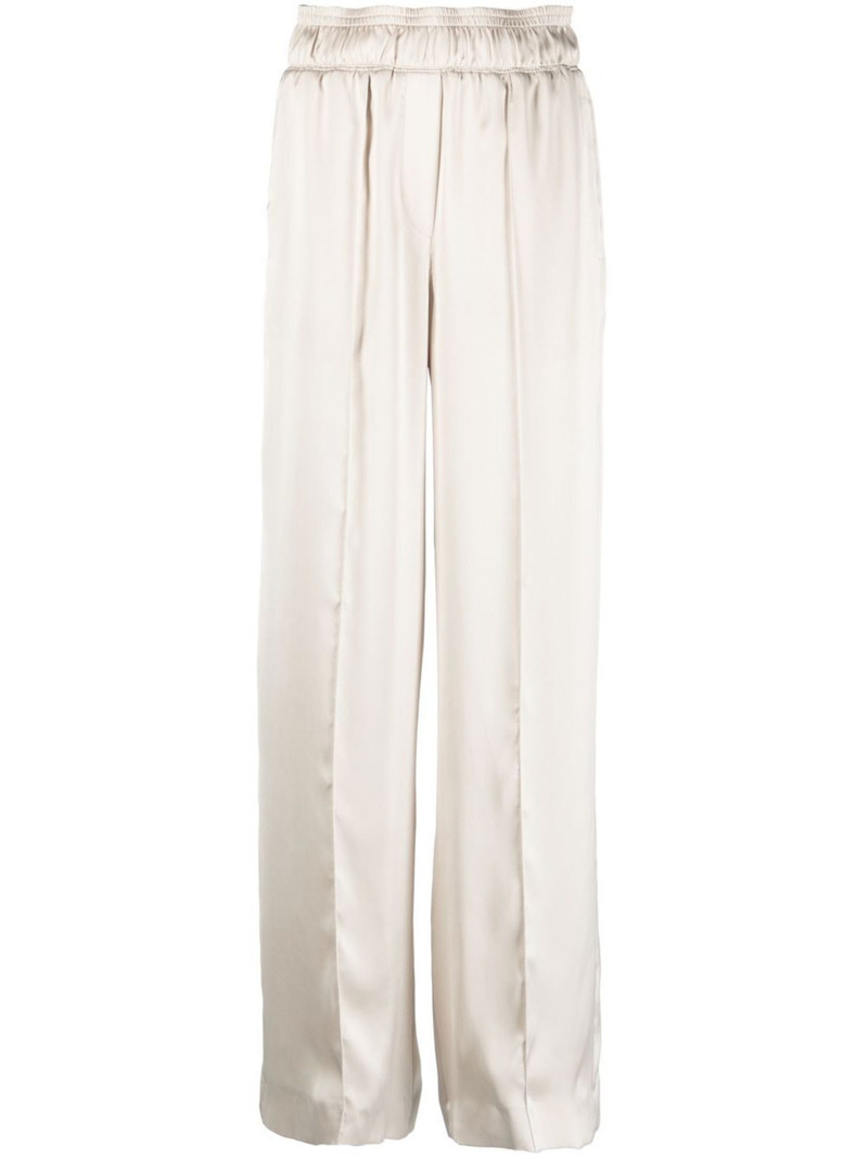 elasticated-waistband trousers 1