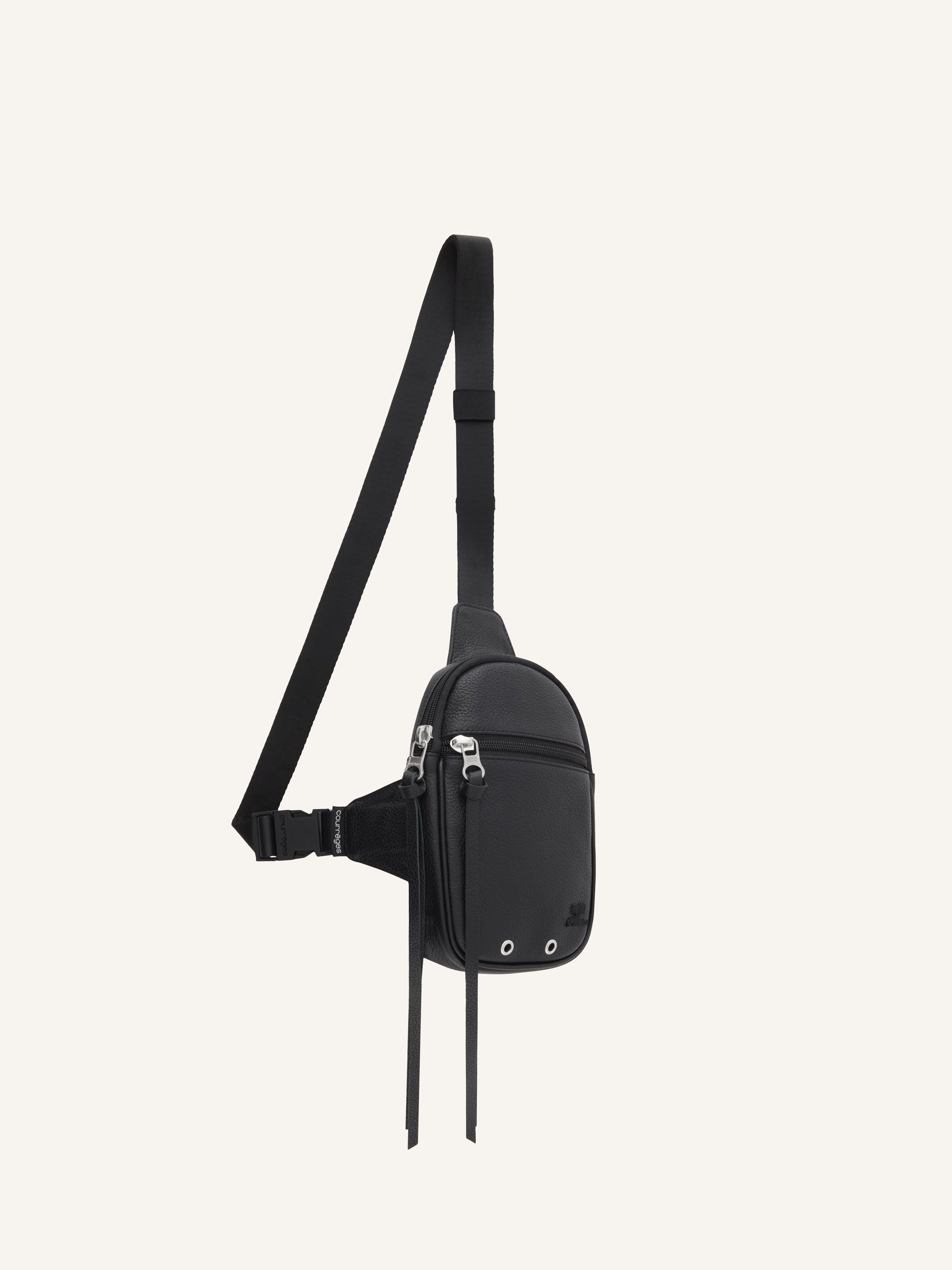 CANVAS 01 GRAINED LEATHER CROSS BODY BAG - 3