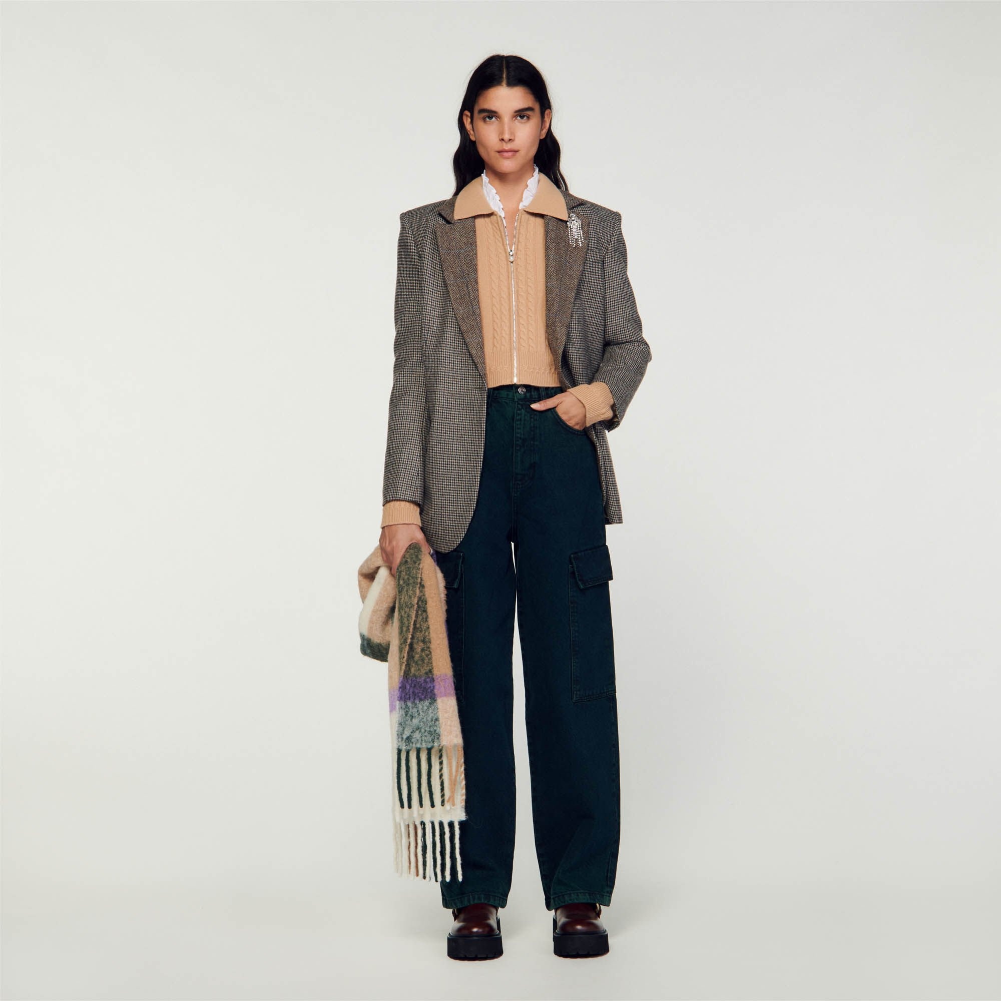 CROPPED KNITTED CARDIGAN - 2
