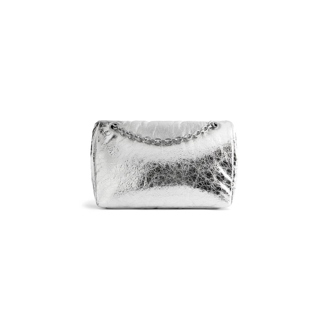 Women's Monaco Small Chain Bag Metallized  in Silver - 4