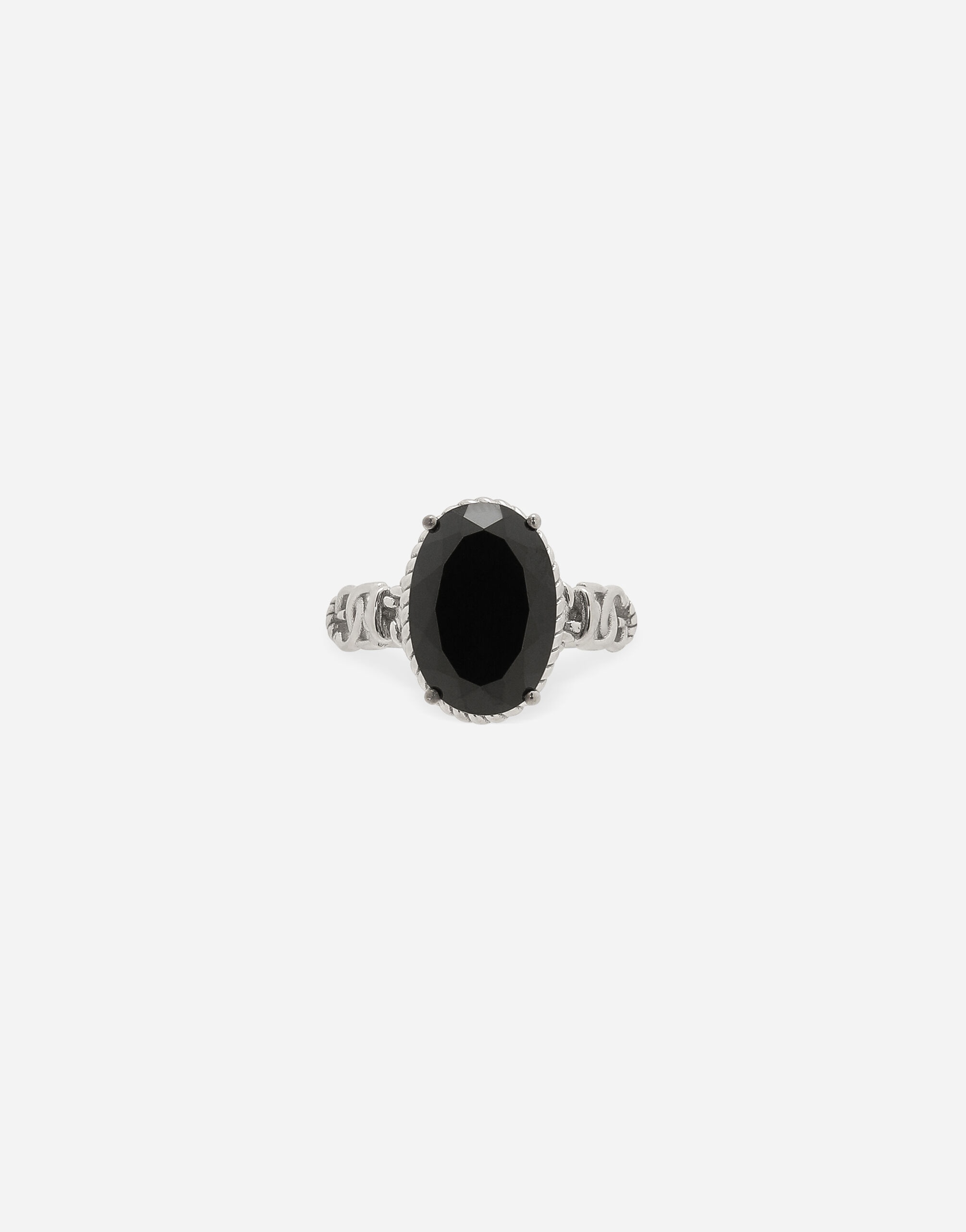 Anna ring in white gold 18Kt and black spinels - 1